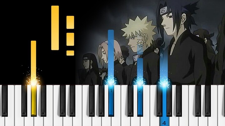 Naruto - Grief and Sorrow - EASY Piano Tutorial