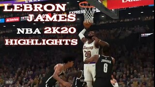 WATCH LEBRON JAMES MONSTER GAME IN NBA 2K20 PS4 GAMEPLAY