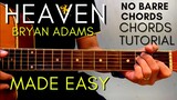 BRYAN ADAMS - HEAVEN Chords (EASY GUITAR TUTORIAL) for Acoustic Cover
