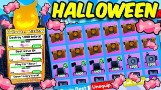 Halloween Update in Toilet tower Defense! Toilet Tower Defense Update 66 #Roblox
