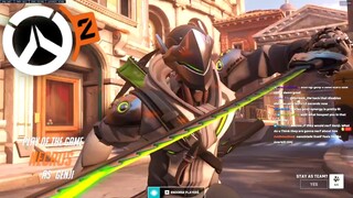 Necros - Is Genji Too Strong? 39 elims! POTG! [ Overwatch 2 Release Gameplay ]