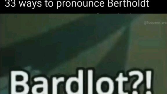 33 ways to speak berthold😆