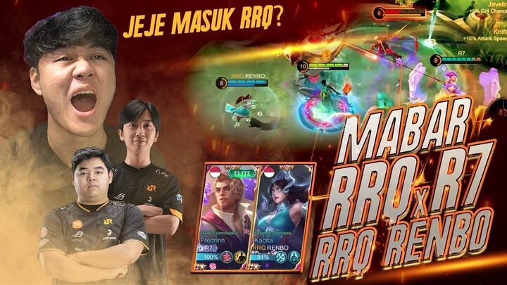 JEJE MASUK RRQ MABAR SAMA R7 & RENBO DI PANTAU ABANG-ABANGAN ! - Mobile Legends