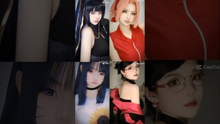 HinaHima and SakuSara cosplay😊❤️ #viral #anime #Naruto #animeedit #shorts