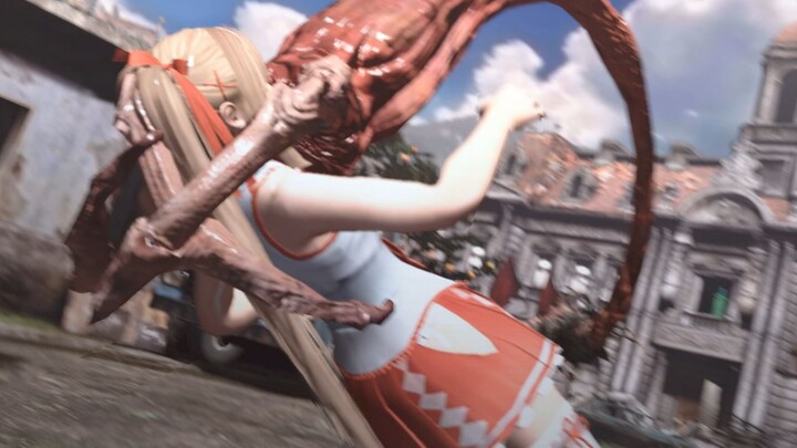 [Resident Evil 6] Mary Rose in a witch costume eaten as noodles