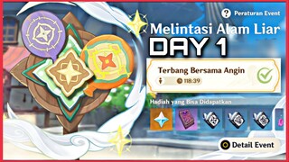 MELINTASI ALAM LIAR DAY 1 | PRIMOGEM GRATIS GENSHIN IMPACT