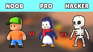 NOOB vs PRO vs HACKER Stumble Guys