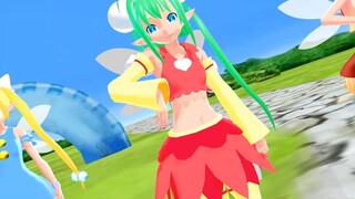 【MMD りんごの森とパラレルタウン】パラレルタウンでgirls