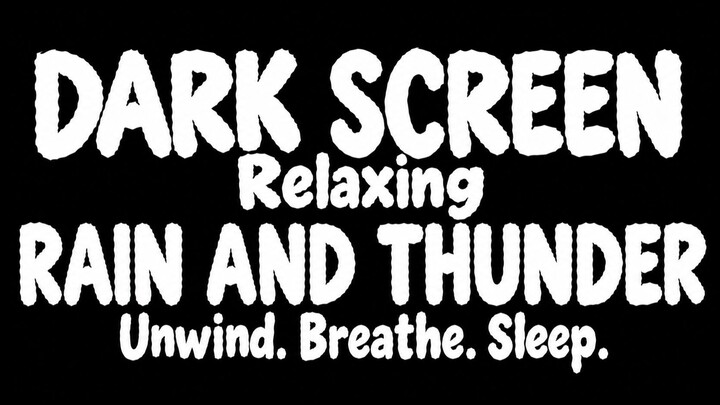 Let the Rain Fall While Thunder Rolls 🌧️⚡ | Rain & Thunder Sounds for Deep Sleep