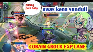 cobain grock exp lane . mobile legends. funny moment