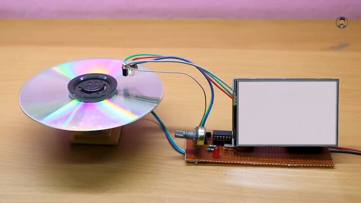 how to make cd disk for seven segment display at your home