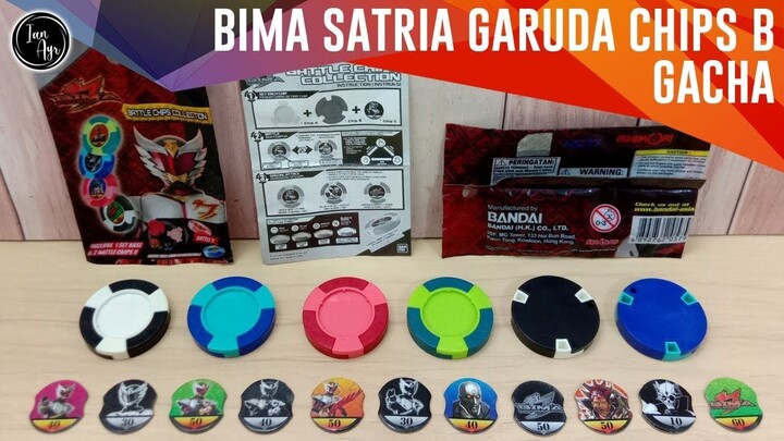 [ GACHA ] Bima Satria Garuda Battle Chips Collection B Tokusatsu Indonesia Ray Bramasakti Ishimori