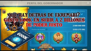JUGADOR SUBE A 2 BILLONES DE PODER CLAVADOS | Rise of Kingdoms Español