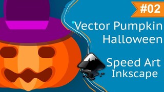 Vector Pumpkin Hallowen Speed Art | Inkscape
