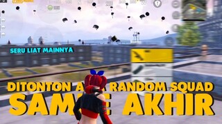 KATANYA SERU, RANDOM SQUAD INI NONTON SAMPE AKHIR MATCH!! - PUBG Mobile