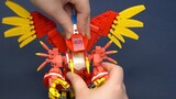Using building blocks to restore childhood memories, a set of four Senbao Digimon unboxing review, G