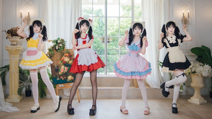 ^ ⦁᎑- ^ ੭ Four-color cat! ! Meow meow meow~~ Cat ears switch!