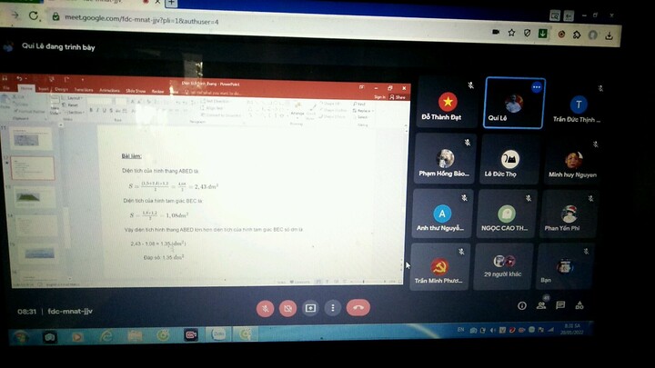học online và chưa ai làm xong