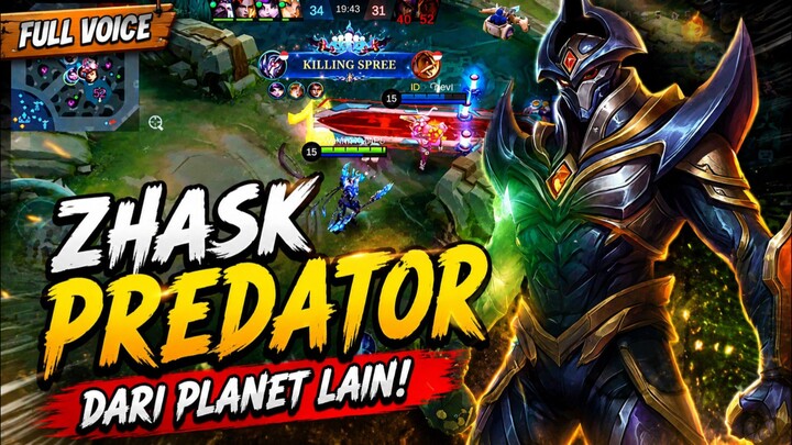 ZHASK PREDATOR DARI PLANET LAIN! 👽🔥 DAMAGE-NYA BIKIN MUSUH AUTO KABUR! | Mobile Legends