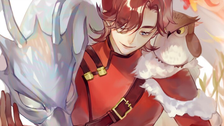 I really like the red cape [painting process] [Harry Potter: Magic Awakening]