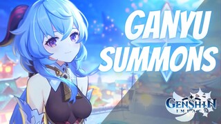 Summoning for New Best Waifu! Adrift in the Harbor - Ganyu Summons | Genshin Impact