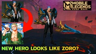 New Hero Looks like ZORO ?|| Mobile legends New Hero || MLBB