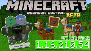 UPDATE! MCPE BETA 1.16.210.54 - XBOX LIVE | Emote + Voice + Trade!✅