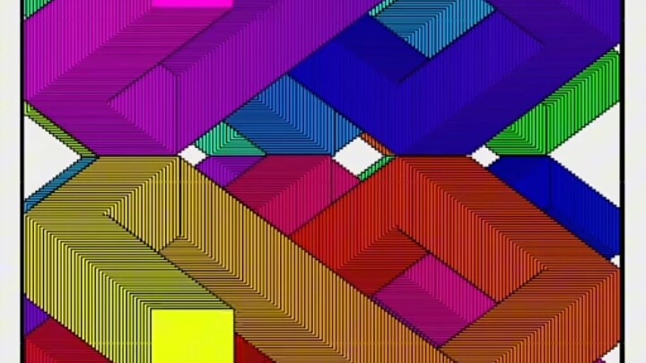 Two blocks collide, but with each bounce, they get bigger!