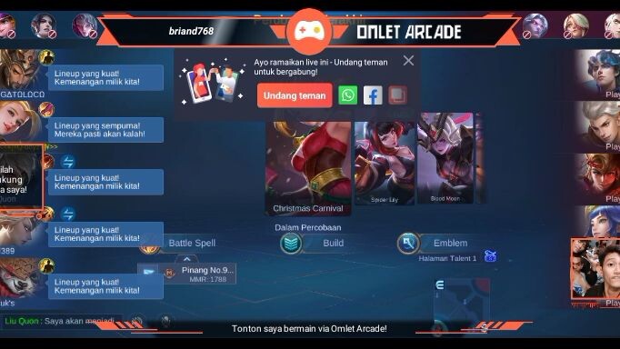 MOBILE LEGENDS .. iseng2 live 😁😁