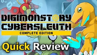 Digimon Story Cyber Sleuth: Complete Edition (Quick Review) [PC]