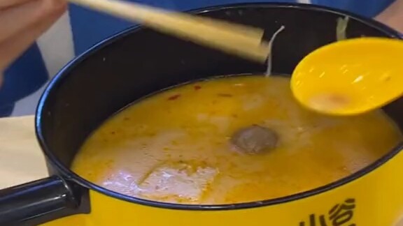 Just have a sip of the soup.