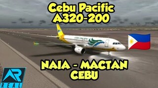 RFS | Cebu Pacific🇵🇭 A320-200 | NAIA - MACTAN-CEBU | REAL FLIGHT SIMULATOR | (1H 1M)