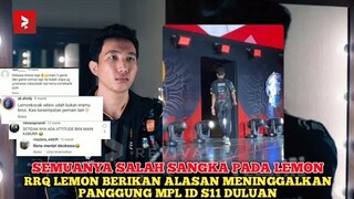 Dianggap Tidak Respect, RRQ Lemon Berikan Alasan Meninggalkan Panggung MPL ID S11 Duluan