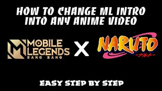 HOW TO CHANGE MOBILE LEGENDS INTRO INTO ANY ANIME VIDEO (TAGALOG)