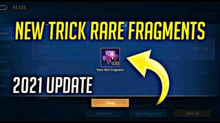 New Trick! Free RARE fragments mobile legends | rare fragments new event - New patch 2021