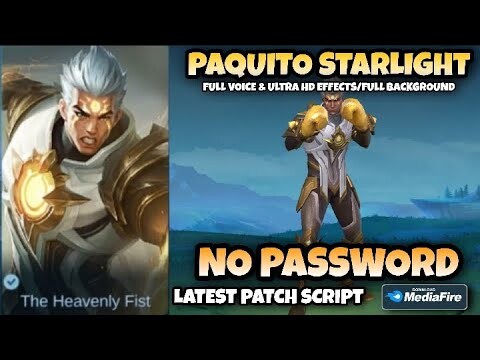 PAQUITO FULGENT PUNCH STARLIGHT SKIN SCRIPT NO PASSWORD | FULL EFFECTS & VOICE LINK MEDIAFIRE | MLBB