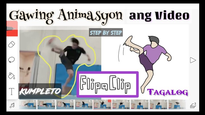 Kung paano Gawing Animasyon ang Video sa FlipaClip (TAGALOG)