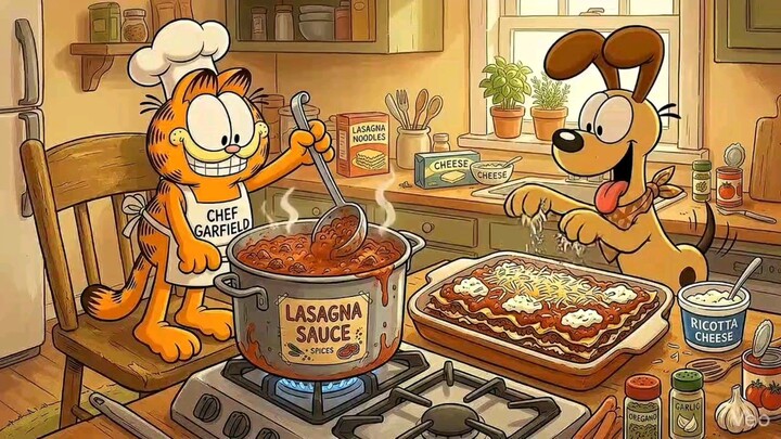 #1: Garfield và Odie làm Món Lasagna "Tình Bạn" Hãy đăng ký, thả tim, bình luận để ủng hộ mình