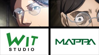 AOT WIT STUDIO & MAPPA STUDIO