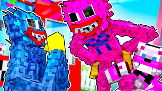Kissy Missy บุกเข้าไปในพิซซ่าใน Minecraft Five Nights ที่ Freddys FNAF