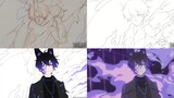 [Spoiler Comparison] 7du x Ultramarine | Group Portrait Handwriting_Dynamic Split Stage Comparison