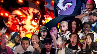 TANJIRO & NEZUKO VS DAKI DEMON SLAYER SEASON 2 EPISODE 13 ULTIMATE REACTION COMPILATION