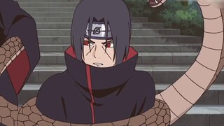 Pedang paling kuat di Hokage membelah giok monster berekor di depan Itachi Uchiha, dan bahkan dewa I