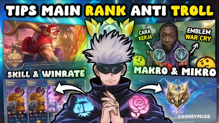 5 Tips Main Rank Anti Troll ! Cocok Banget Buat Kalian Yang Main Solo