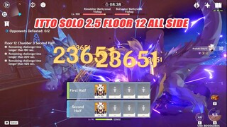 Itto Solo 2.5 Abyss Floor 12 All Side 9-Star - Golden Wolflord Can't Stop Him