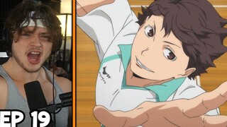 KARASUNO VS AOBA JOHSAI - THE REMATCH!! || Haikyuu episode 19 Reaction