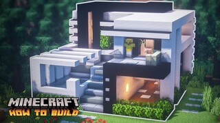 Minecraft: How to Build a Small Modern House