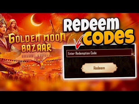 GOLDEN MOON BAZAAR REDEEM CODE PUBG MOBILE