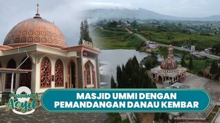 NGABUBURIT ASYIK  Menikmati Masjid Ummi dengan Pemandangan Danau Kembar di Padang