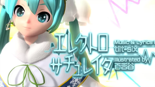 60fps Full Wind Electro Saturator --Hatsune Miku DIVA เนื้อเพลงภาษาอังกฤษคำบรรยาย Romaji